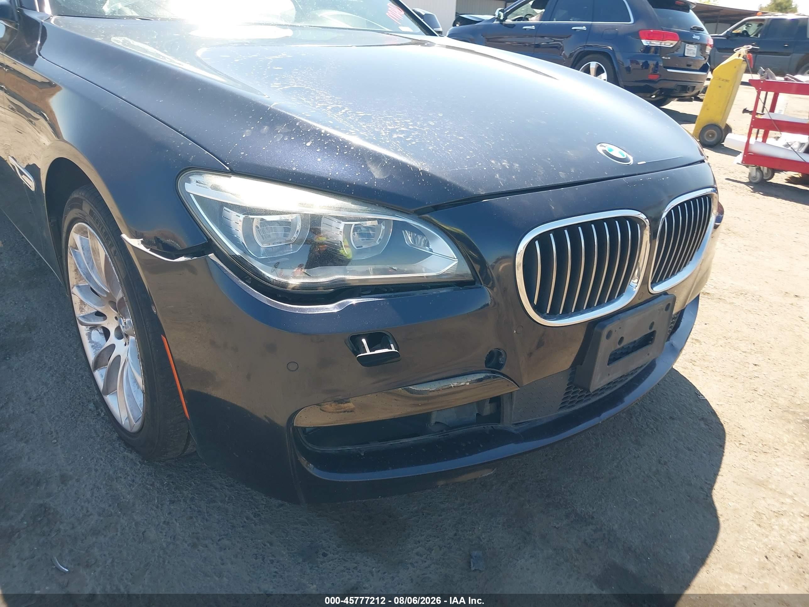 2014 Bmw 750i Xdrive Dark Blue vin: WBAYB6C52ED225069