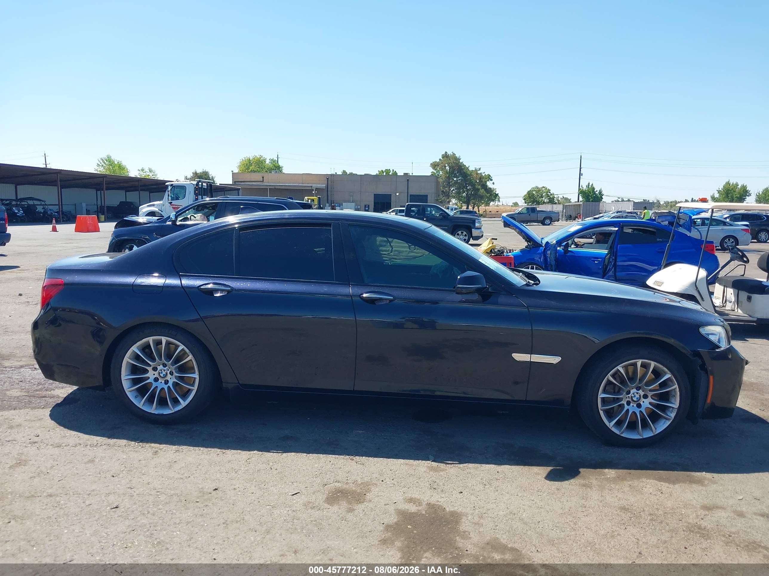 2014 Bmw 750i Xdrive Dark Blue vin: WBAYB6C52ED225069