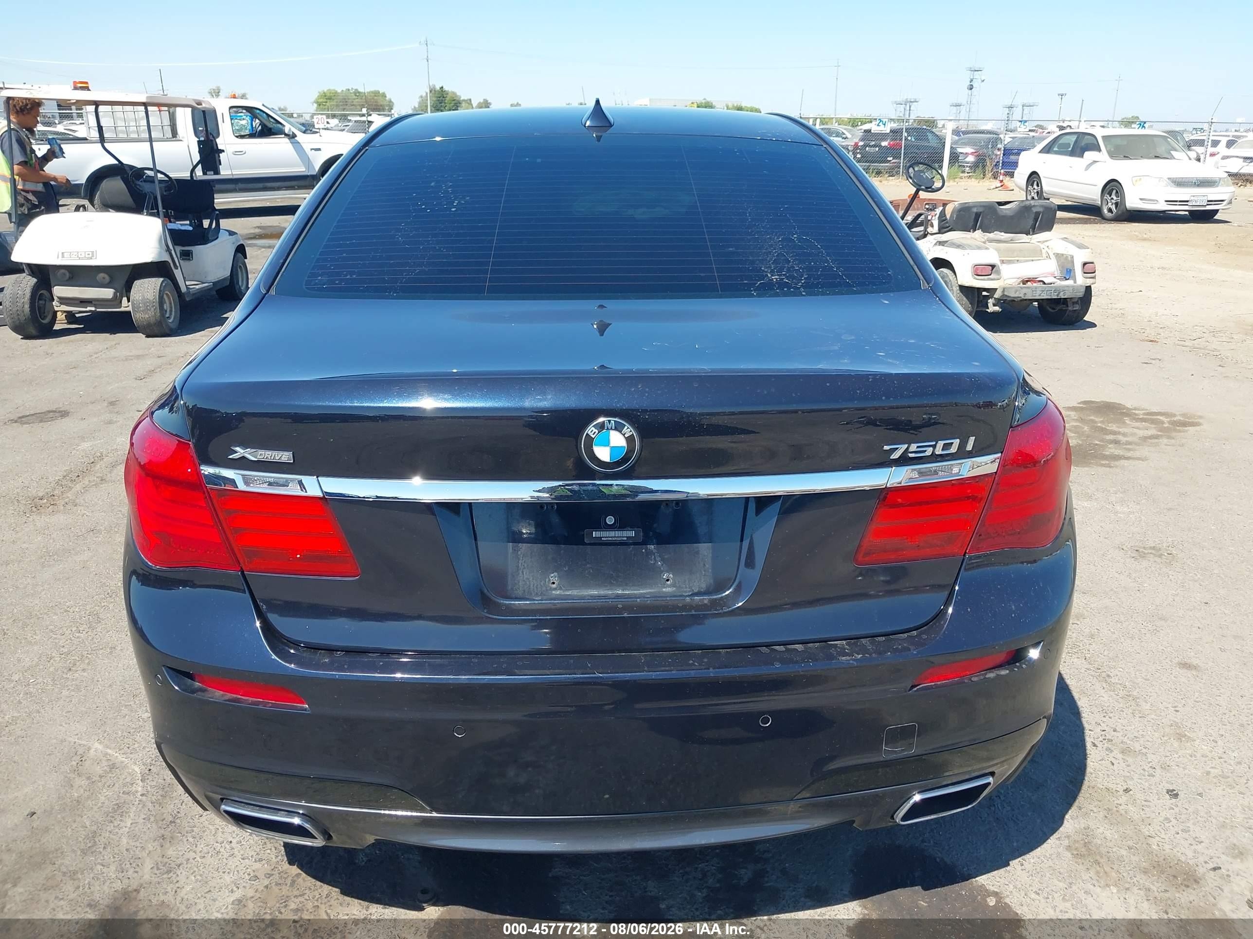 2014 Bmw 750i Xdrive Dark Blue vin: WBAYB6C52ED225069