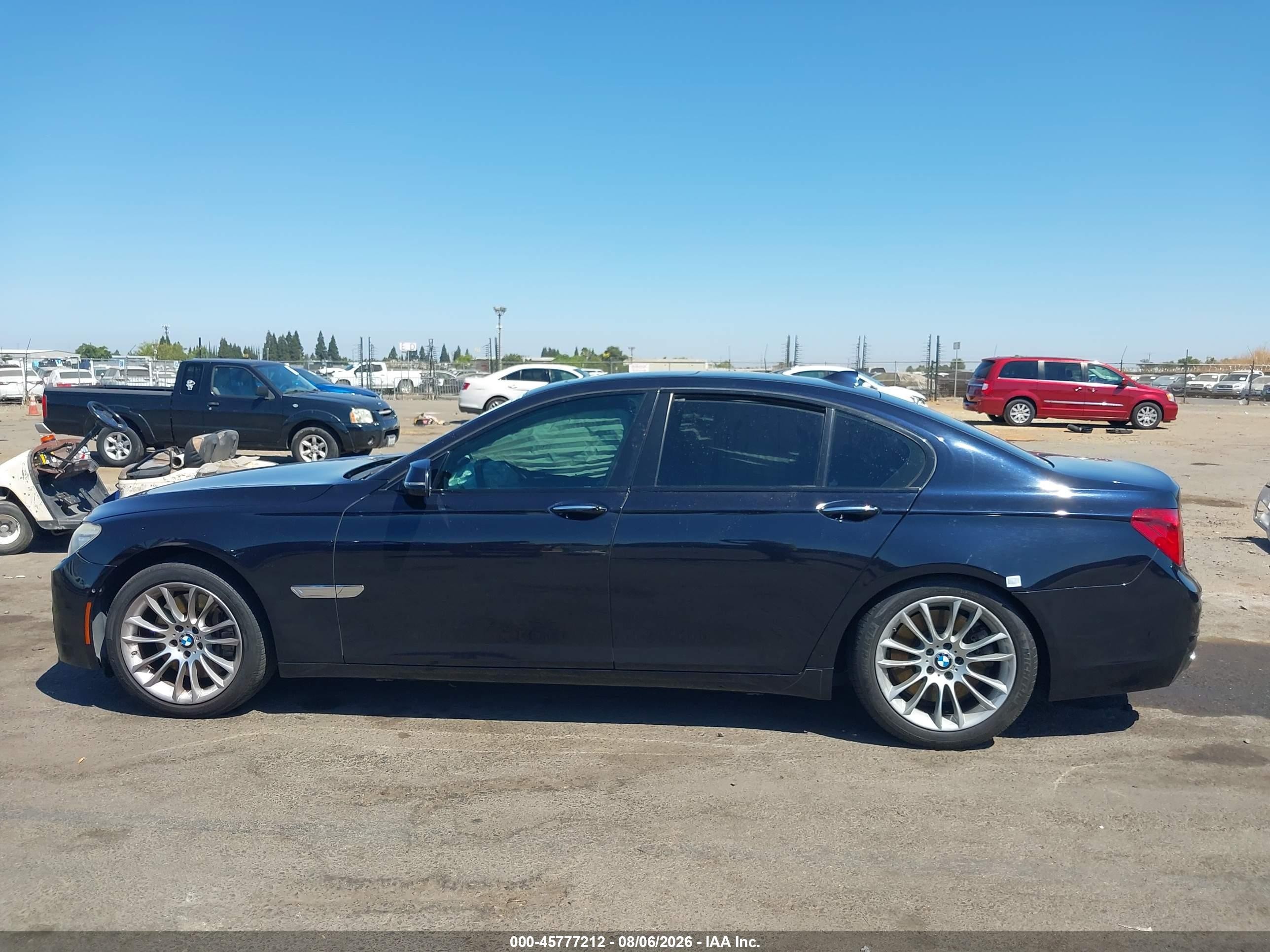 2014 Bmw 750i Xdrive Dark Blue vin: WBAYB6C52ED225069