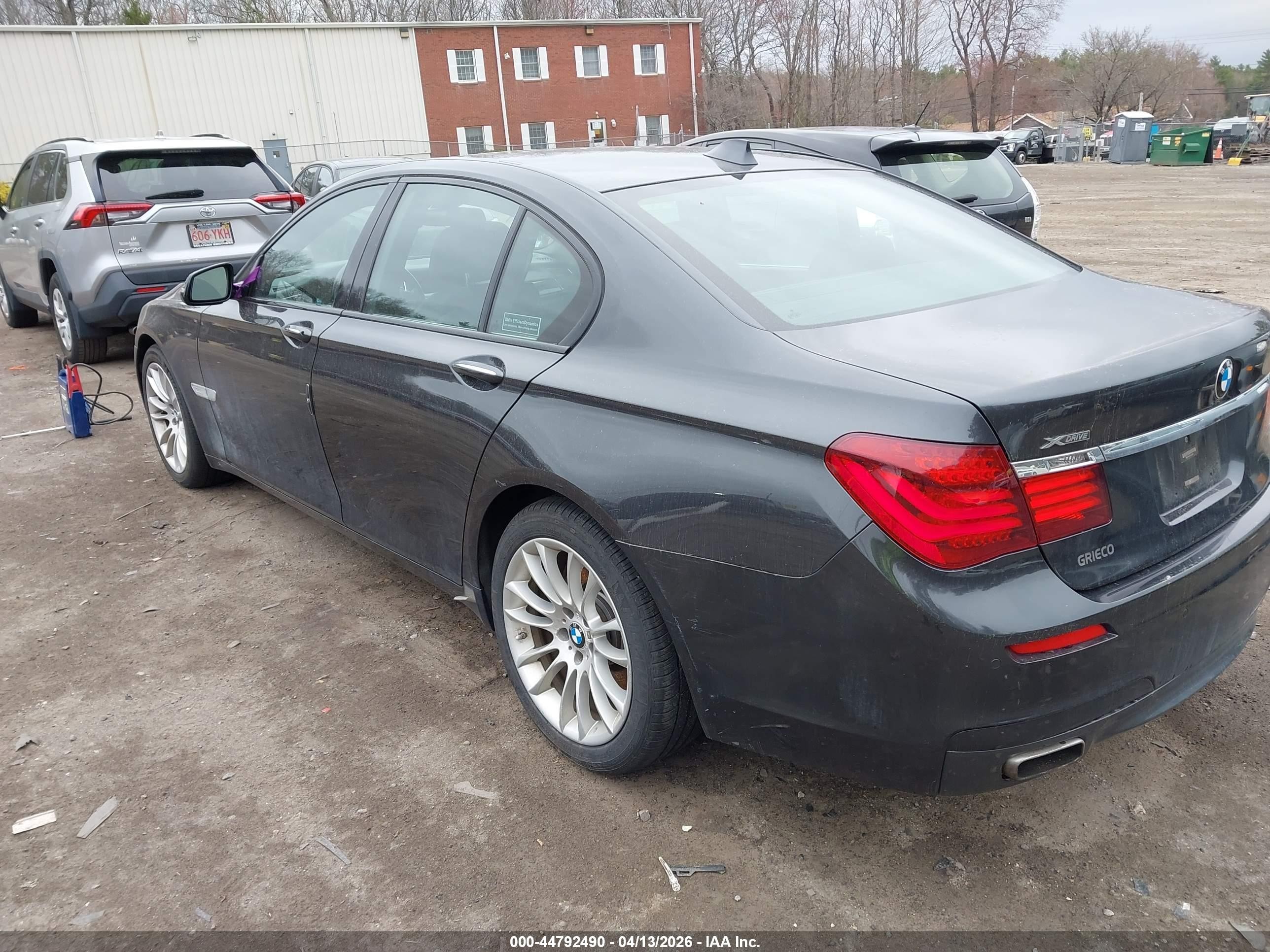 2015 Bmw 750i Xdrive Gray vin: WBAYB6C52FD225381