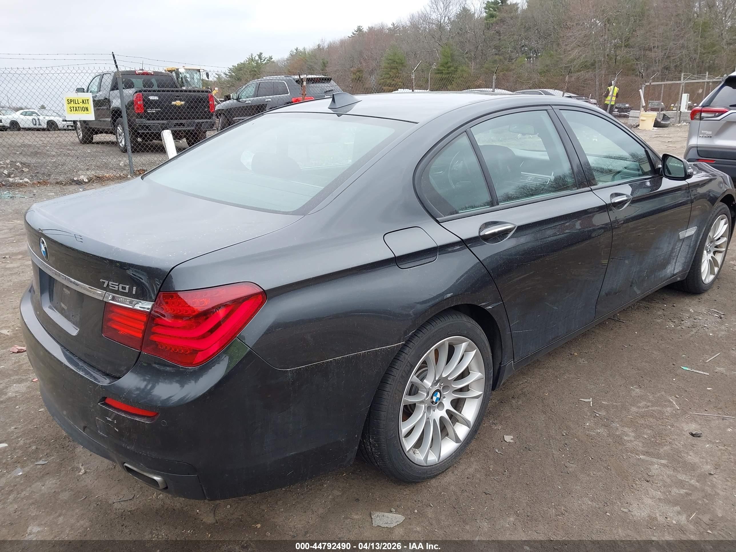 2015 Bmw 750i Xdrive Gray vin: WBAYB6C52FD225381