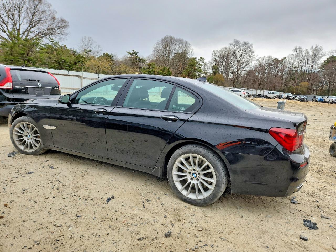 2014 Bmw 750 Xi Черный vin: WBAYB6C53ED224478