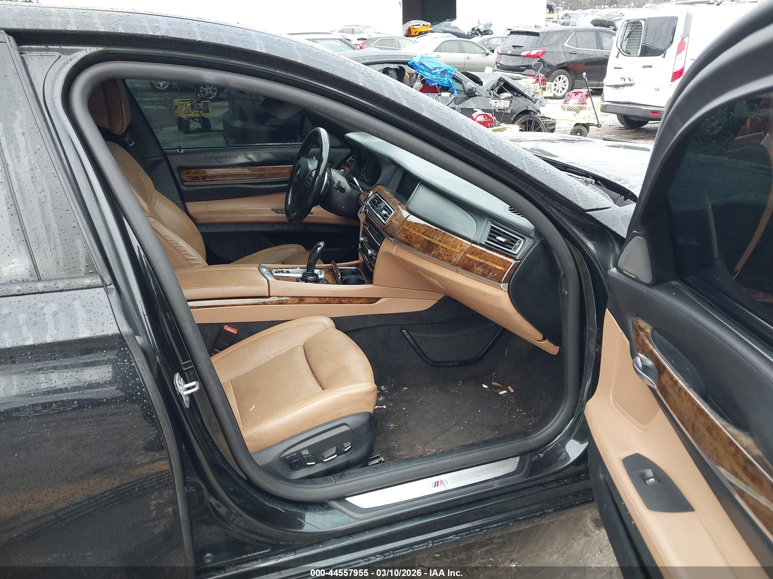 2014 Bmw 750i Xdrive Black vin: WBAYB6C54ED225171