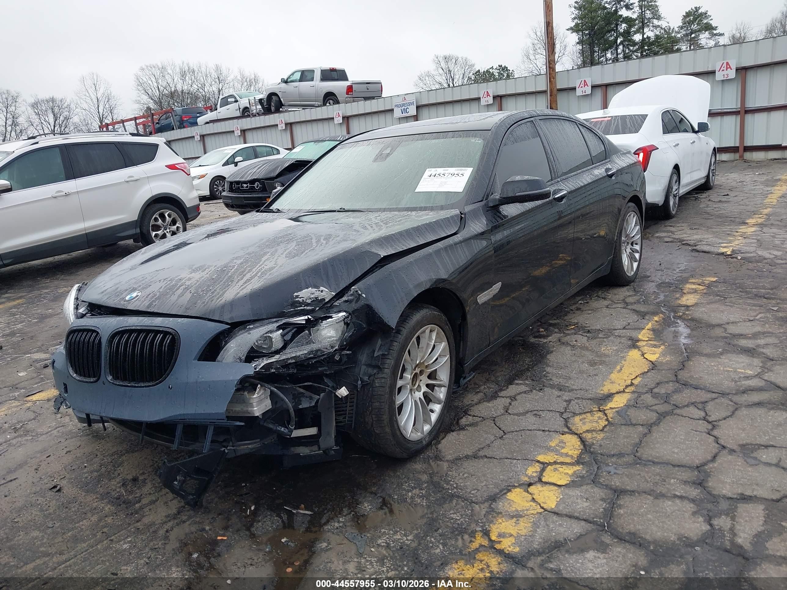 2014 Bmw 750i Xdrive Black vin: WBAYB6C54ED225171