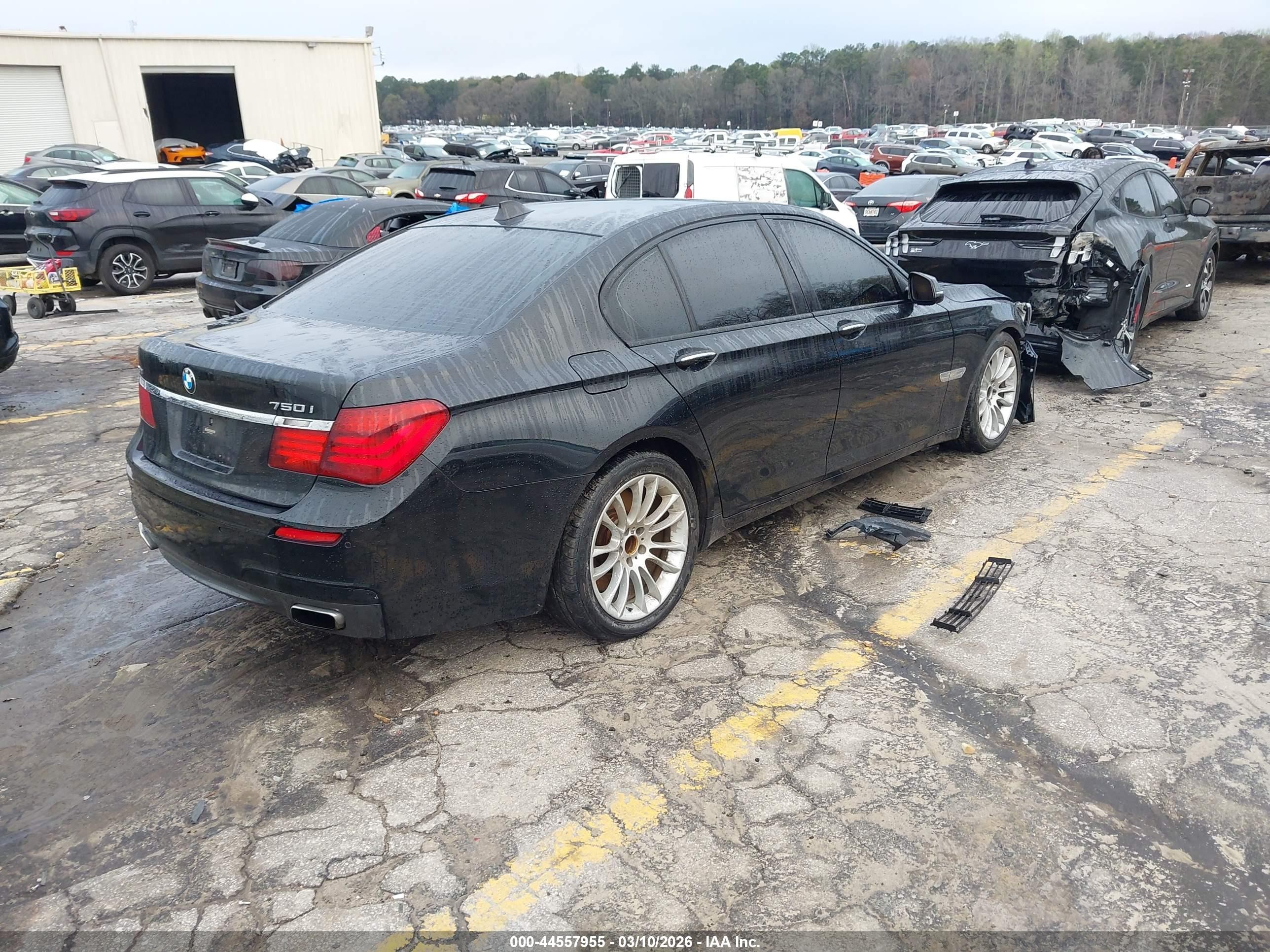 2014 Bmw 750i Xdrive Black vin: WBAYB6C54ED225171
