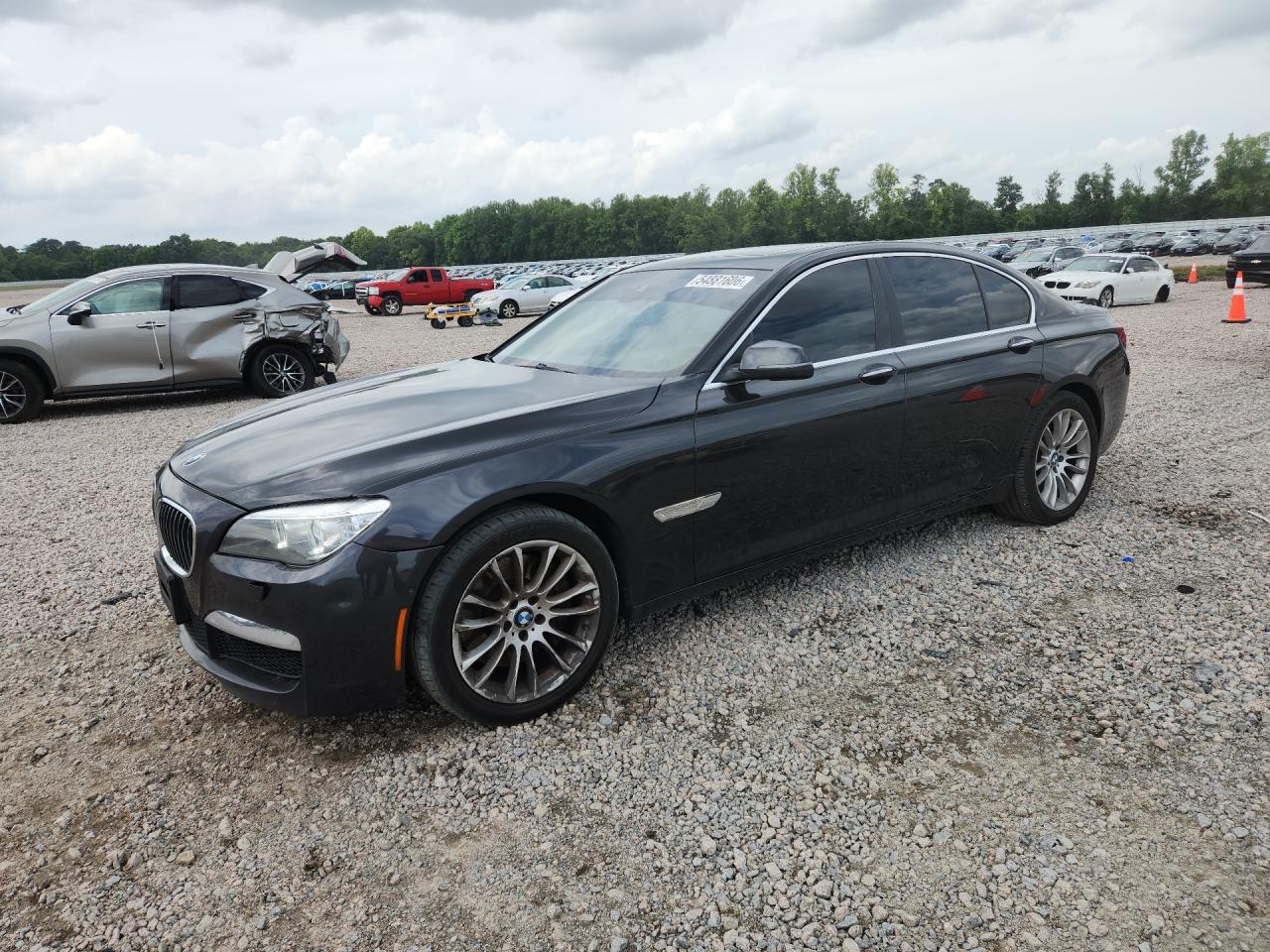 2013 Bmw 750 Xi Gray vin: WBAYB6C55DC997991