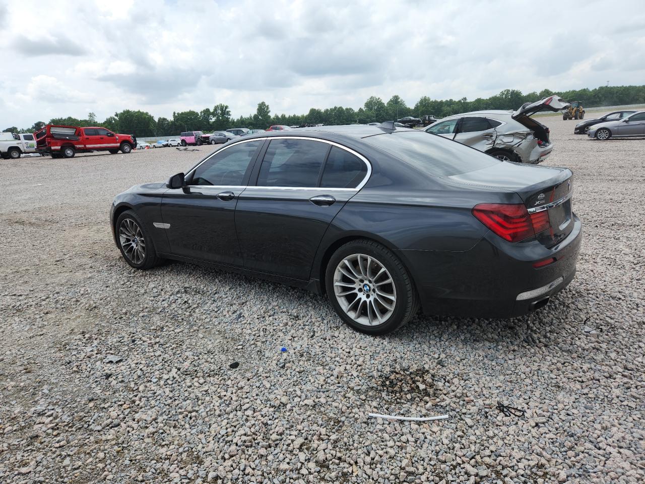 2013 Bmw 750 Xi Gray vin: WBAYB6C55DC997991