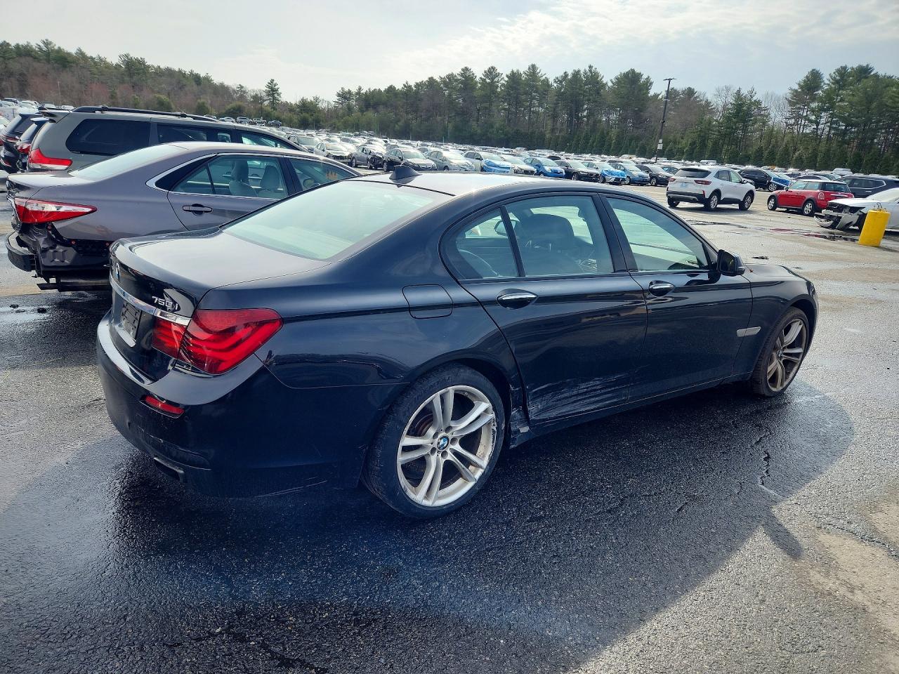 2014 Bmw 750 Black vin: WBAYB6C55ED224188