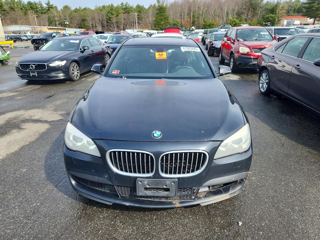 2014 Bmw 750 Black vin: WBAYB6C55ED224188
