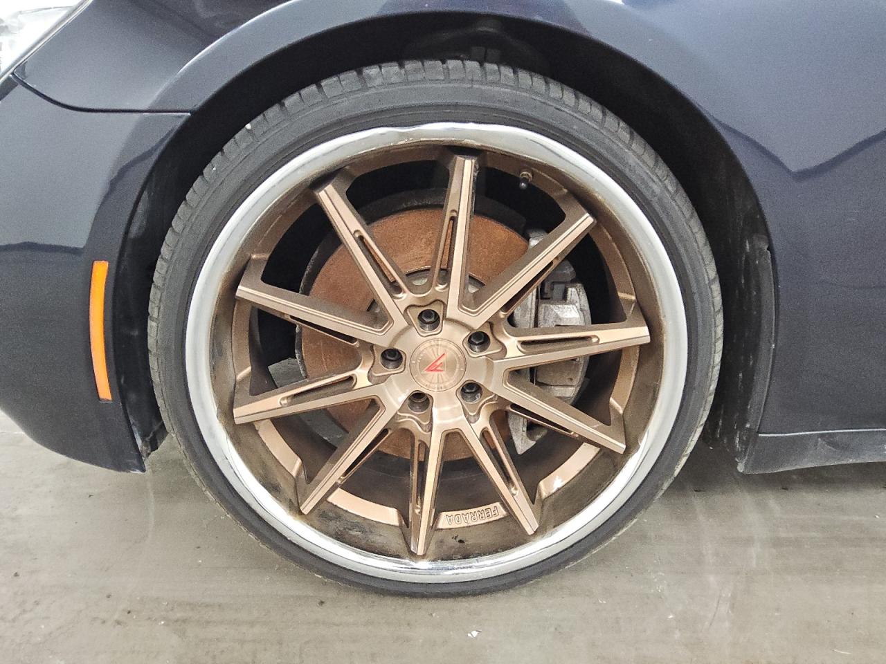 2013 Bmw 750 Xi Black vin: WBAYB6C56DC998261 Damage: Left Front Wheel, Broken, Replacement Required