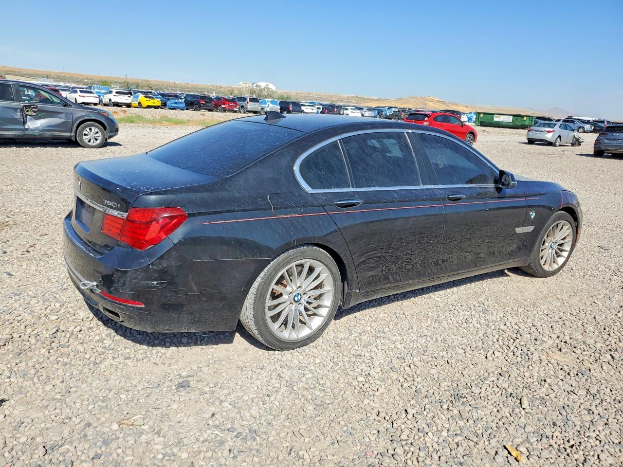 2013 Bmw 750 Xi Black vin: WBAYB6C57DC998107