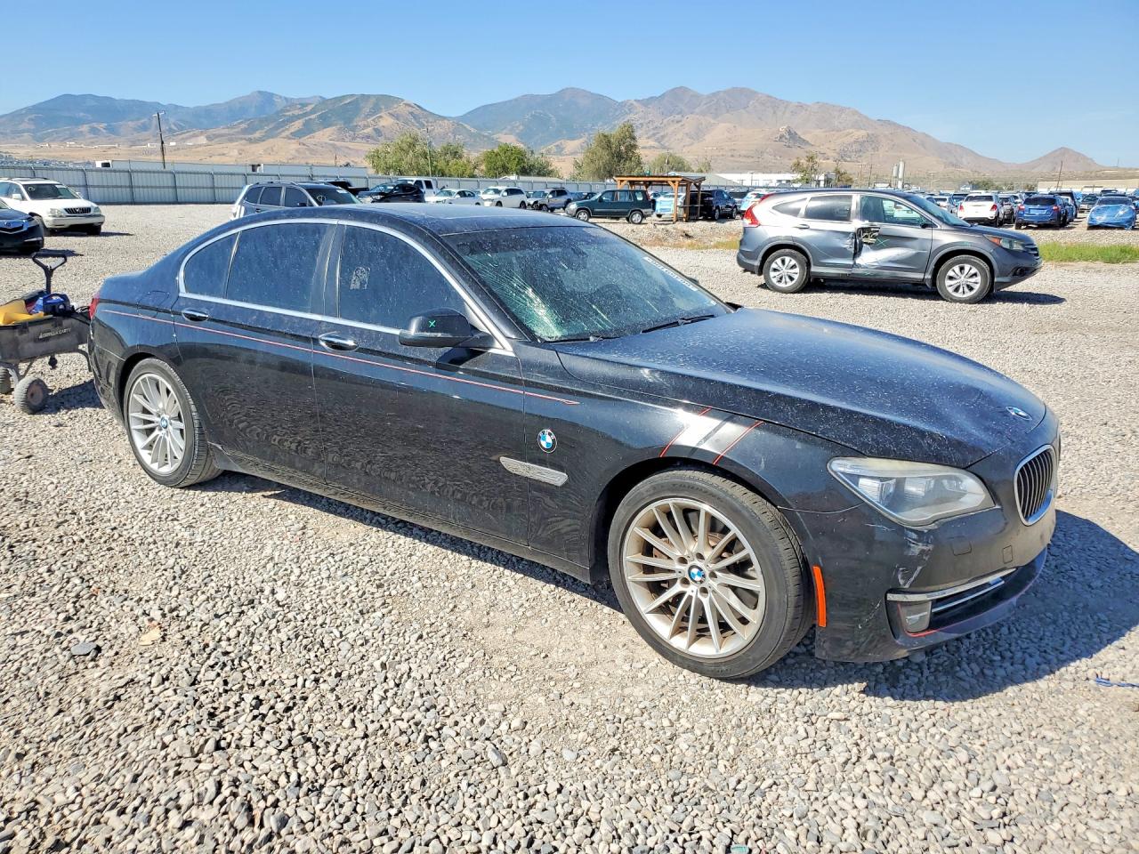 2013 Bmw 750 Xi Black vin: WBAYB6C57DC998107
