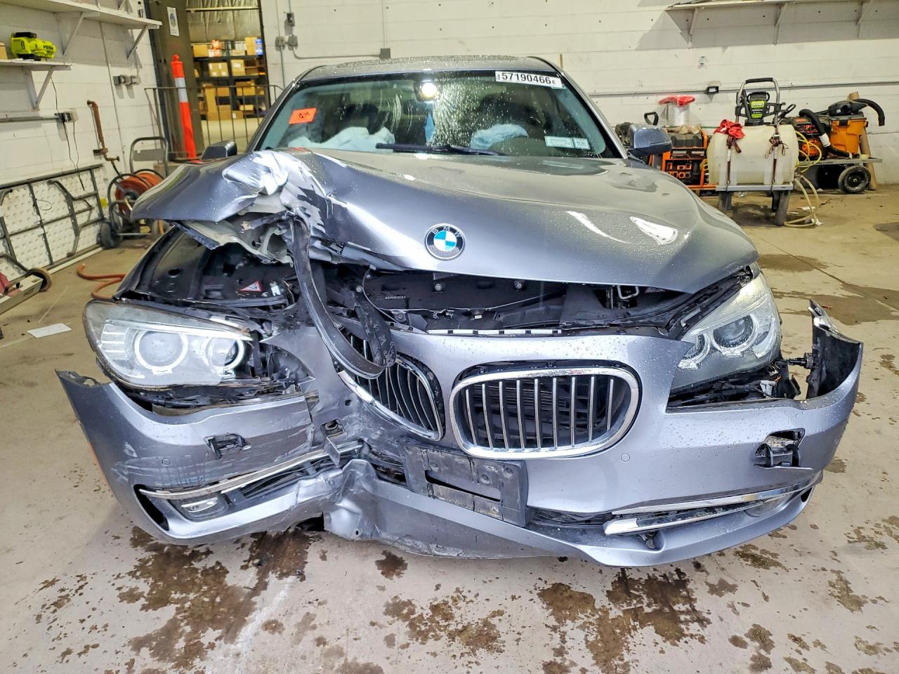 2013 Bmw 750 Xi Gray vin: WBAYB6C58DD223728