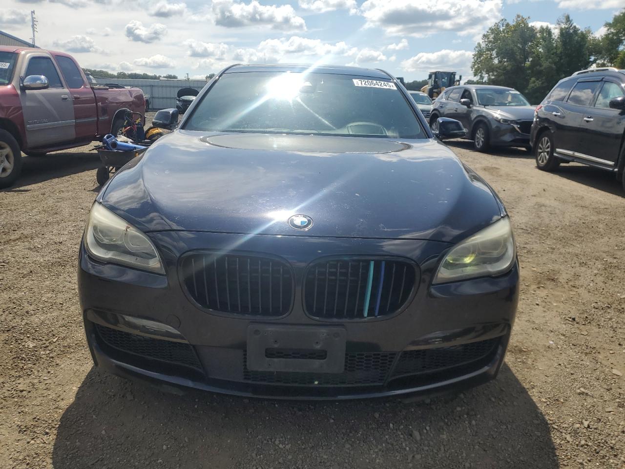 2014 Bmw 750 Xi Blue vin: WBAYB6C59ED225179