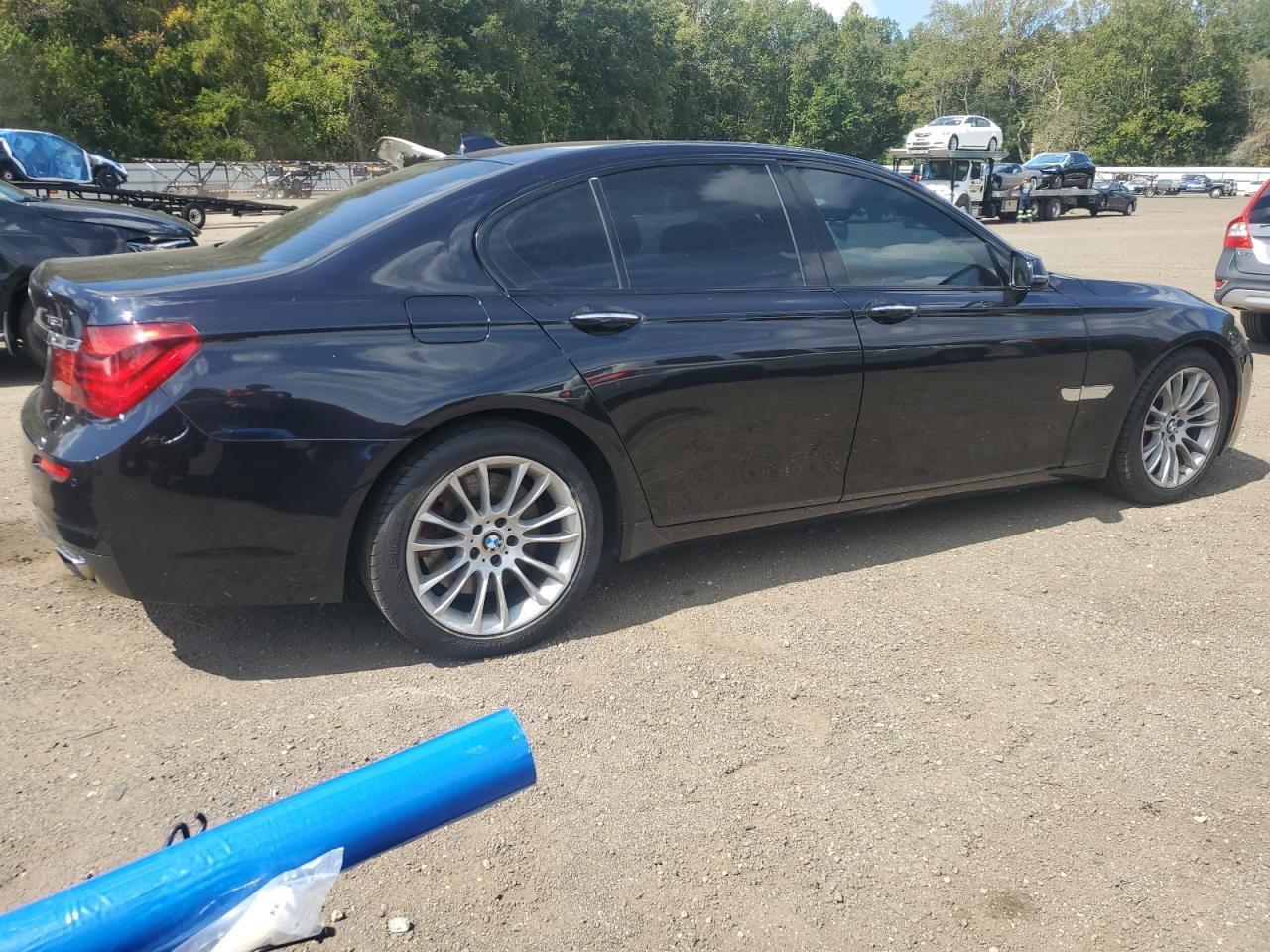 2014 Bmw 750 Xi Blue vin: WBAYB6C59ED225179