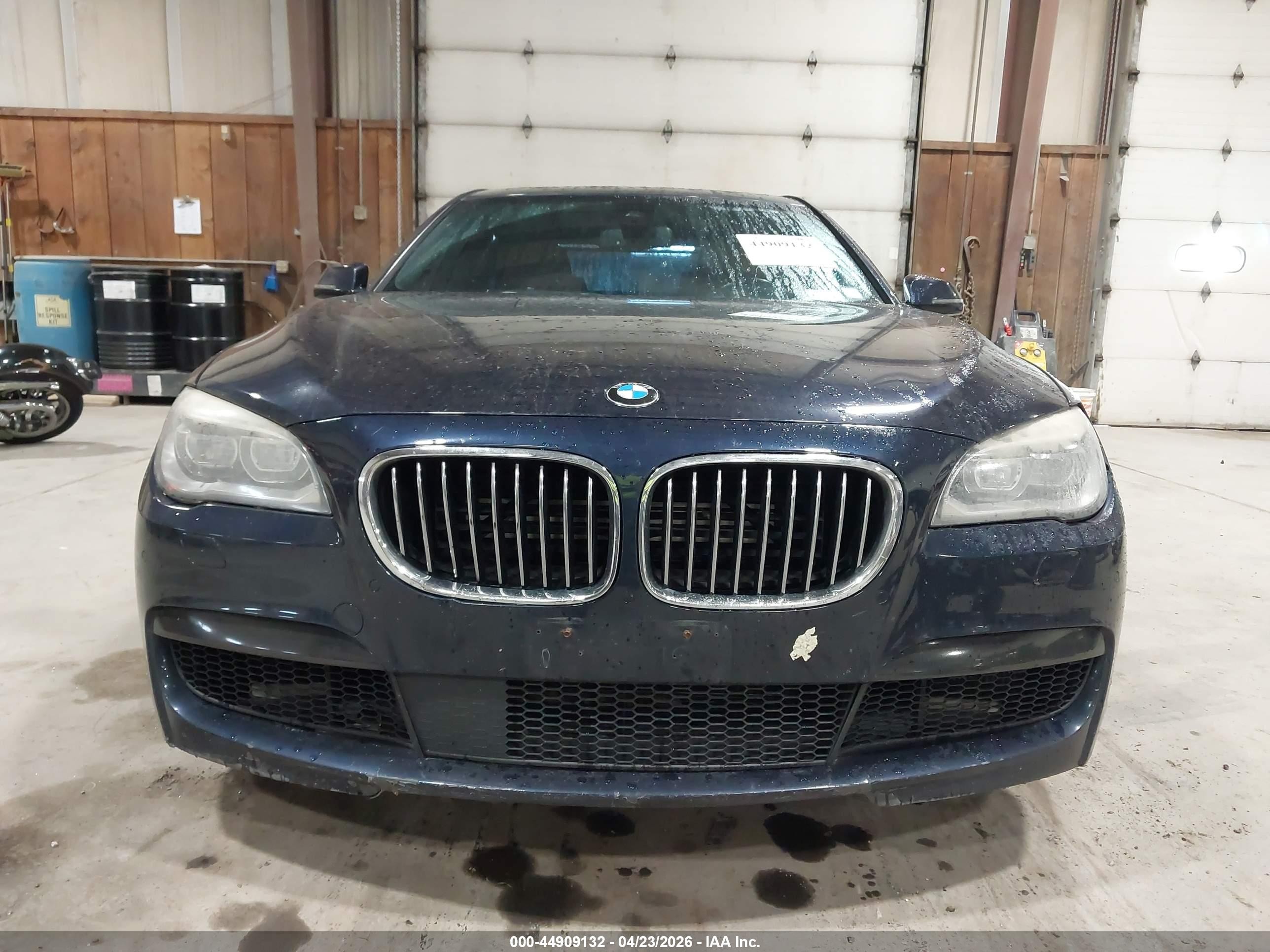 2015 Bmw 750i Xdrive Dark Blue vin: WBAYB6C59FD966126
