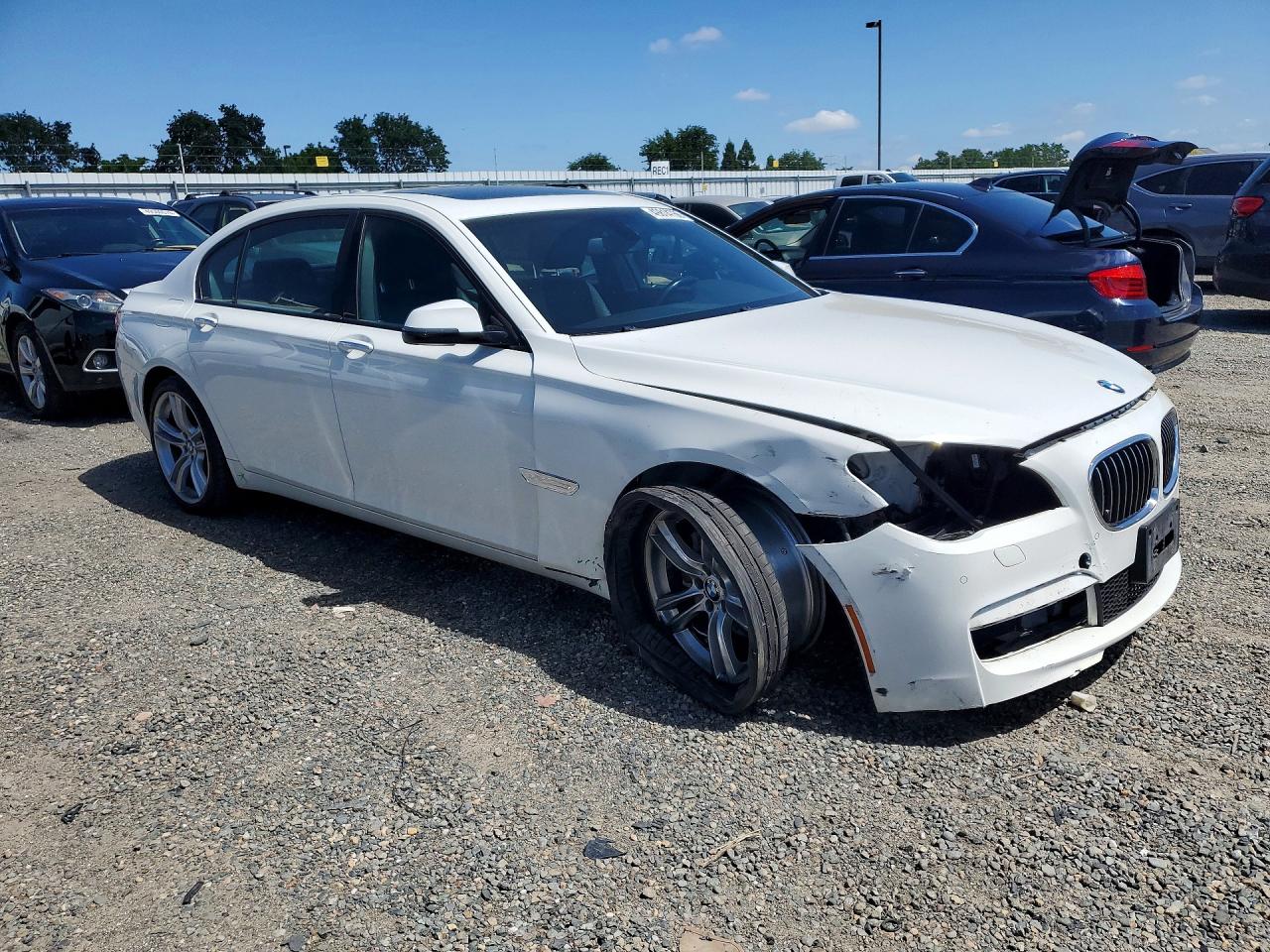 2013 Bmw 740 Li White vin: WBAYE4C50DDW22595