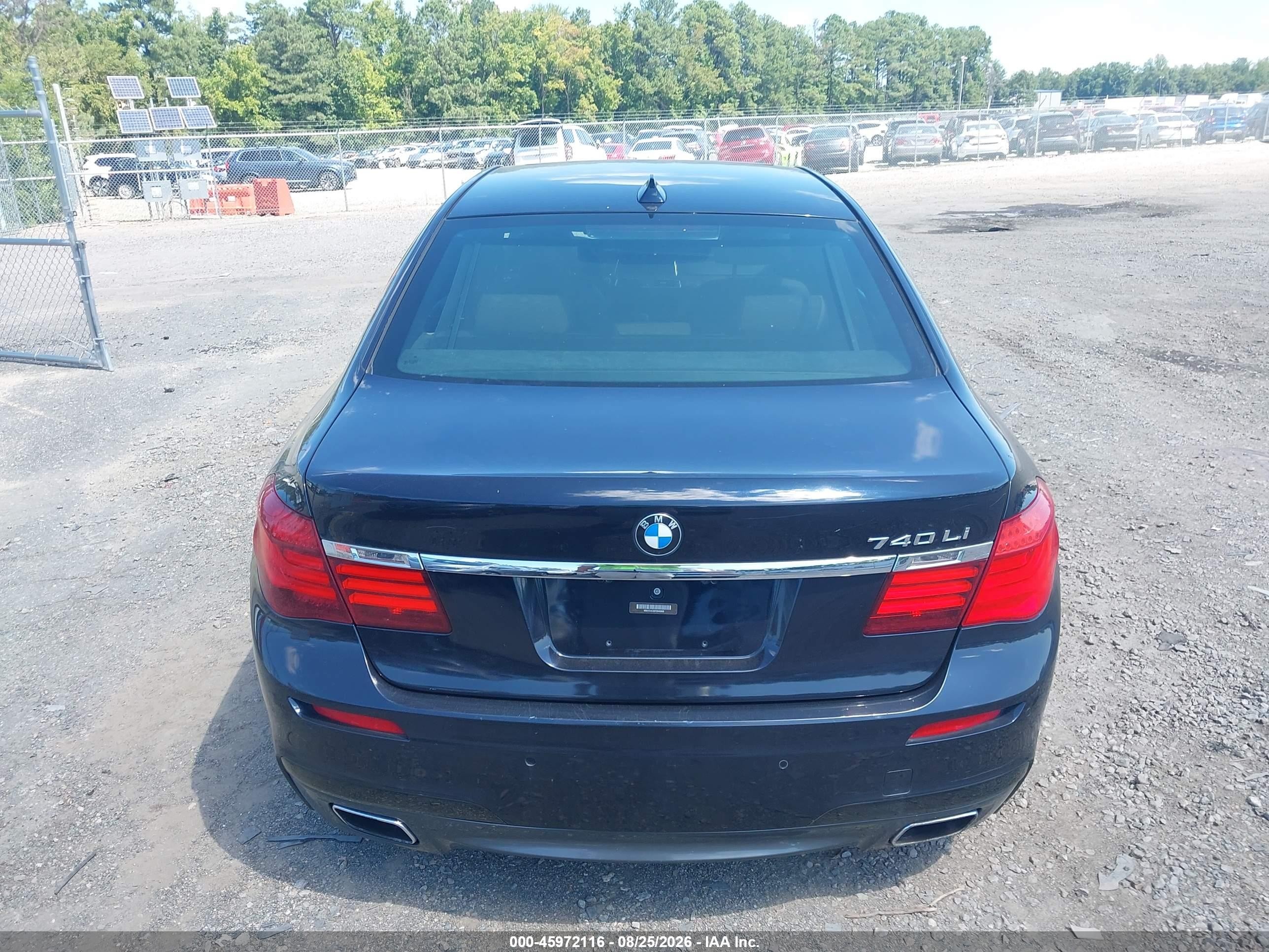 2015 Bmw 740li   Black vin: WBAYE4C50FD946908
