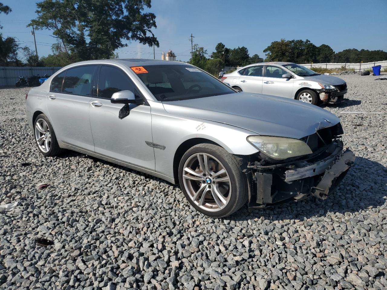 2013 Bmw 740 Li Silver vin: WBAYE4C51DD137608