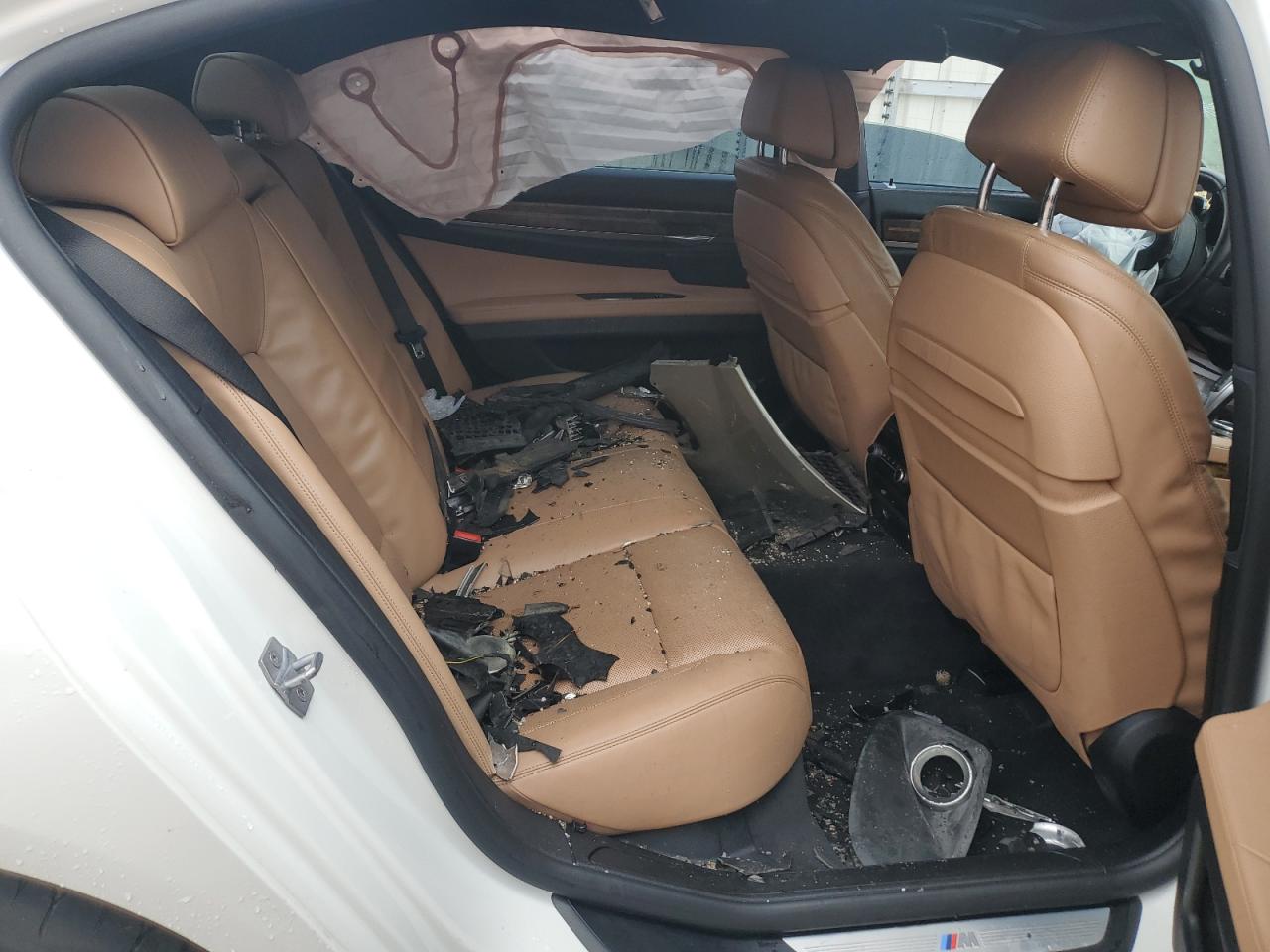 2014 Bmw 740 Li White vin: WBAYE4C52ED138171