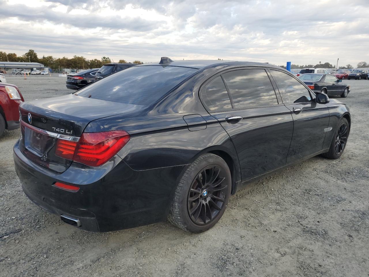 2014 Bmw 740 Li Black vin: WBAYE4C52ED138459