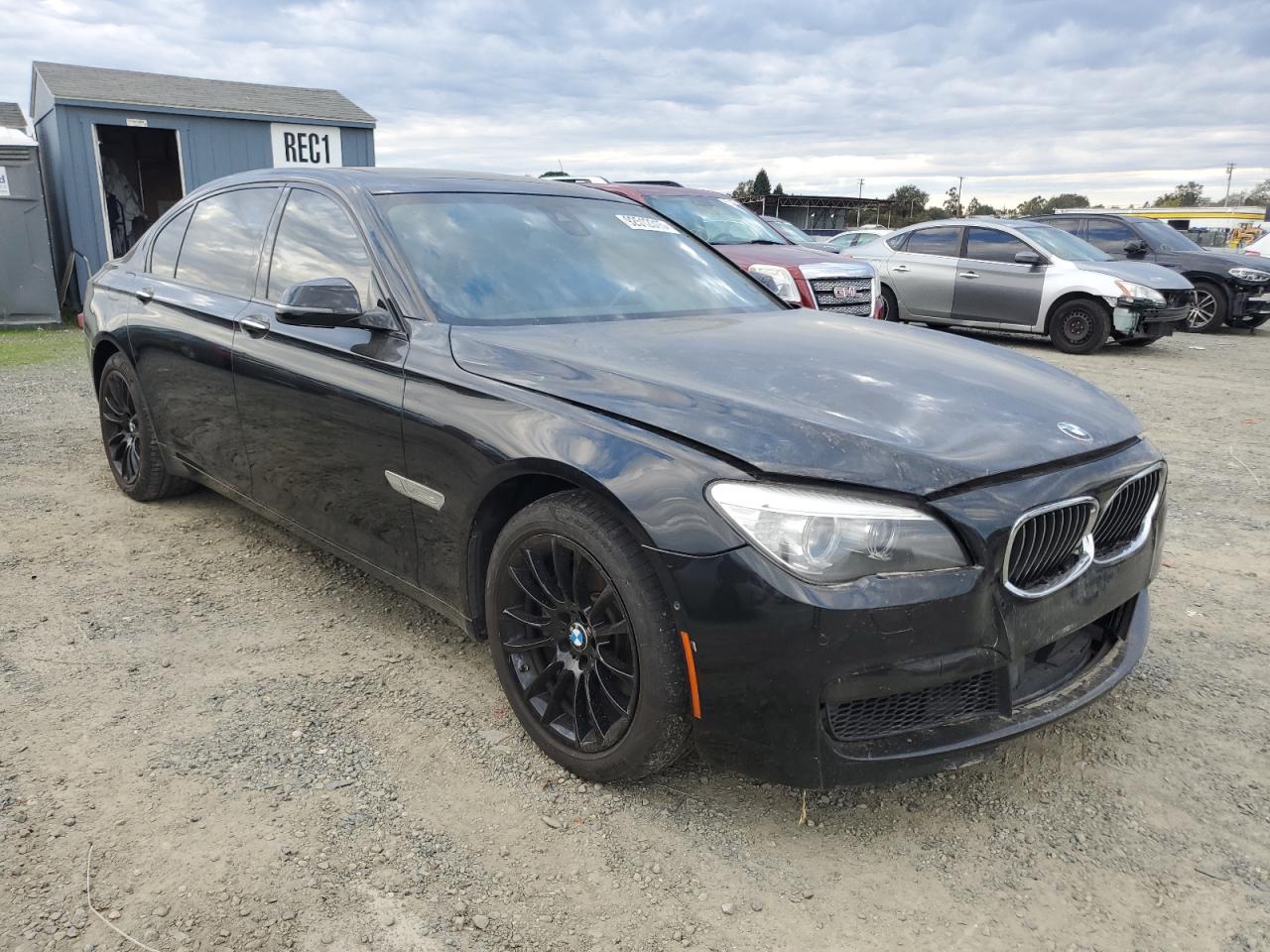 2014 Bmw 740 Li Black vin: WBAYE4C52ED138459