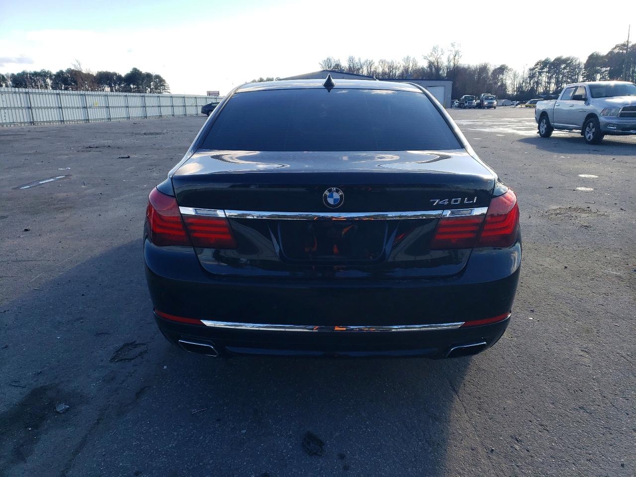 2015 Bmw 740 Li Black vin: WBAYE4C55FD946788