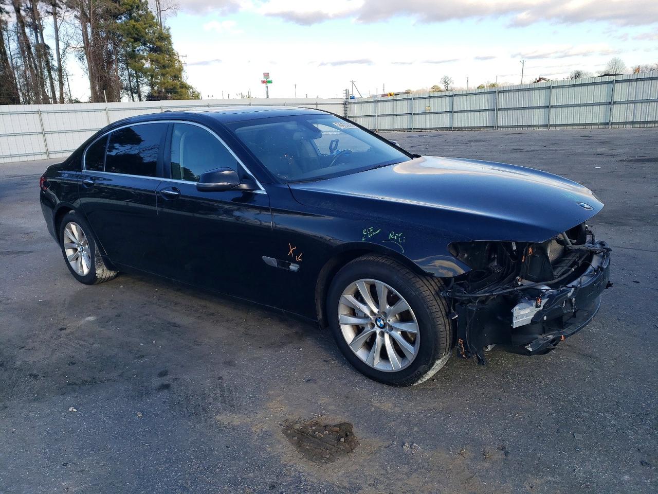2015 Bmw 740 Li Black vin: WBAYE4C55FD946788