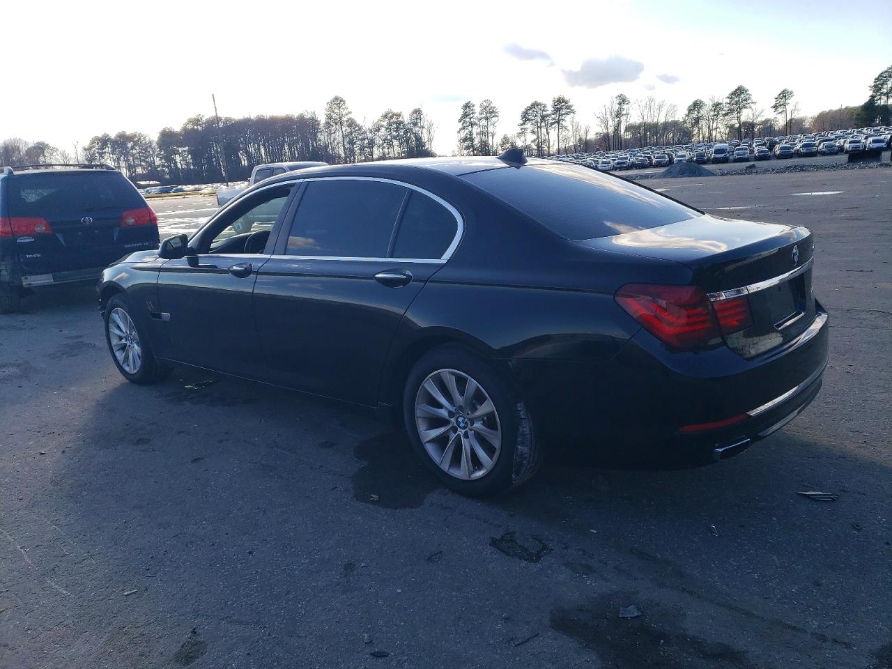 2015 Bmw 740 Li Black vin: WBAYE4C55FD946788