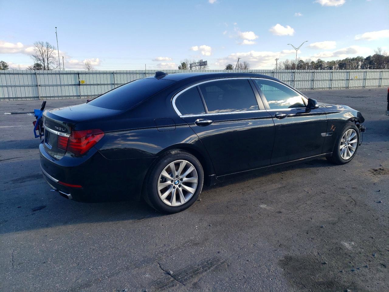 2015 Bmw 740 Li Black vin: WBAYE4C55FD946788