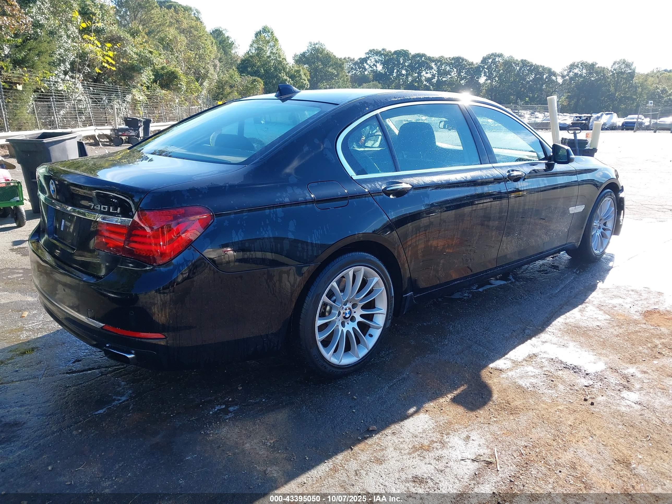 2015 Bmw 740li   Black vin: WBAYE4C55FD947004