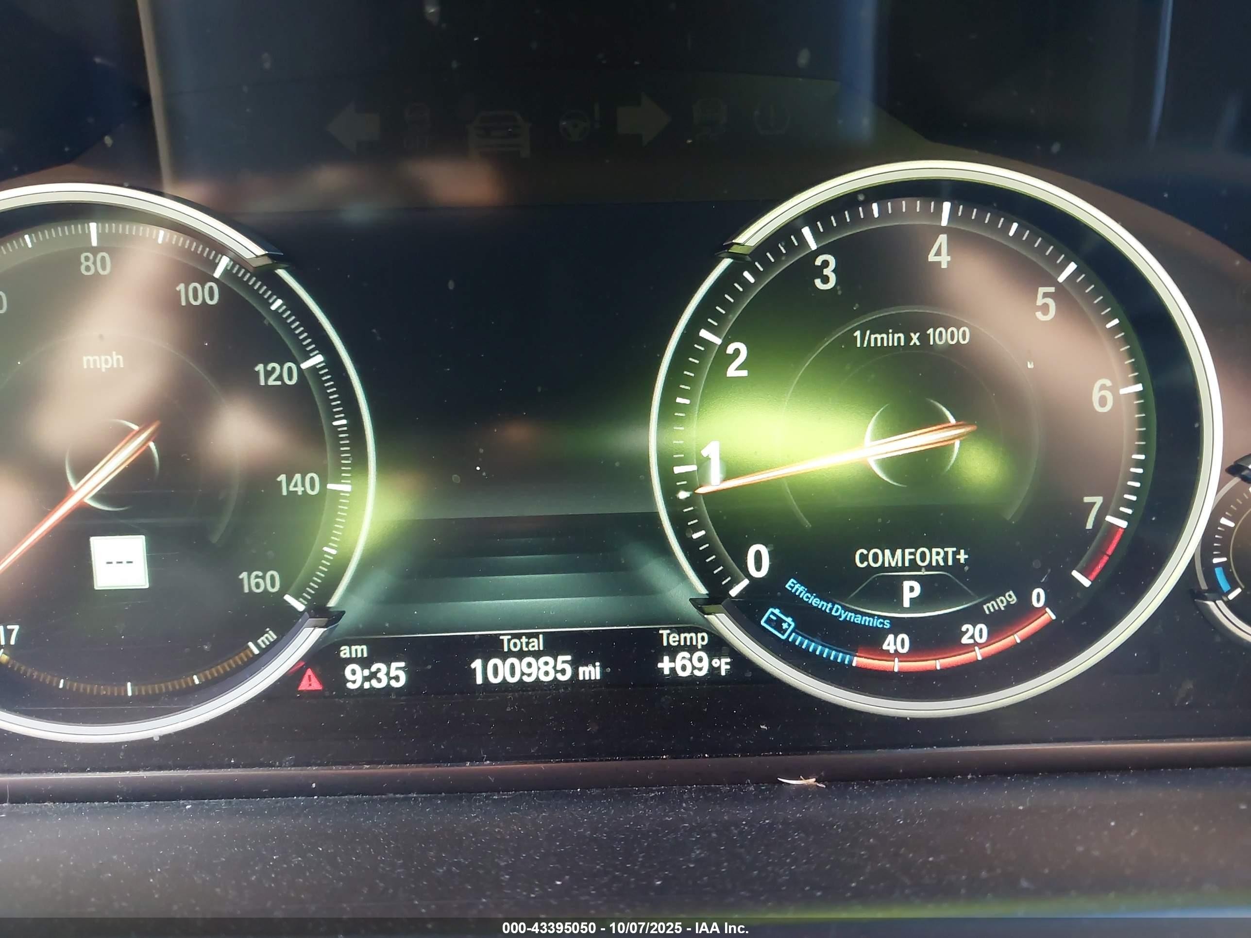 2015 Bmw 740li   Black vin: WBAYE4C55FD947004