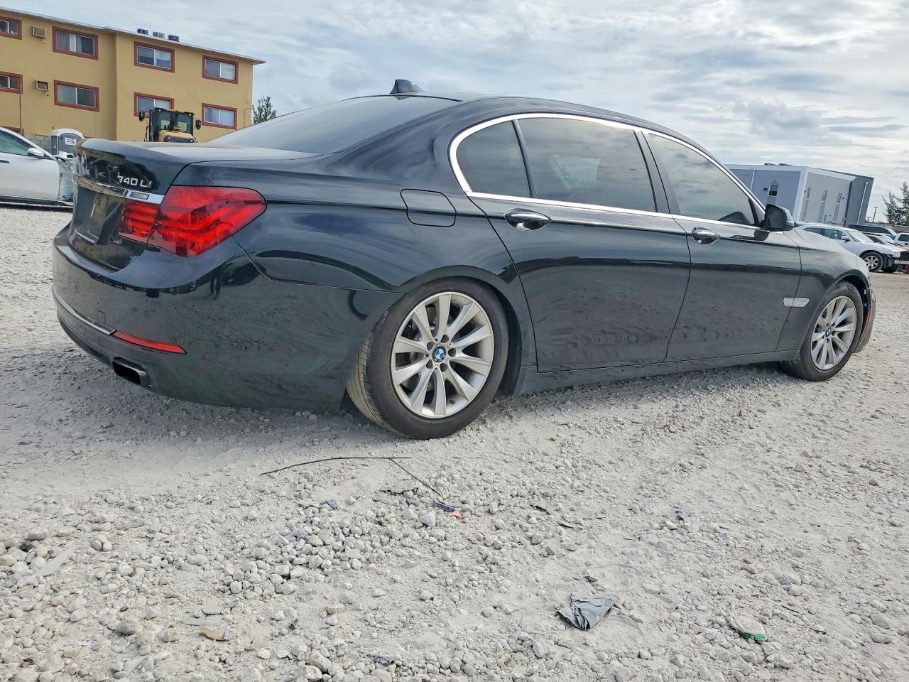 2015 Bmw 740 Li Black vin: WBAYE4C56FD947092