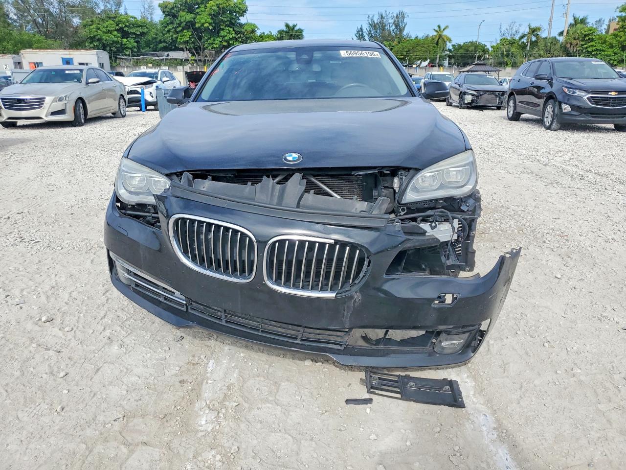 2015 Bmw 740 Li Black vin: WBAYE4C56FD947092