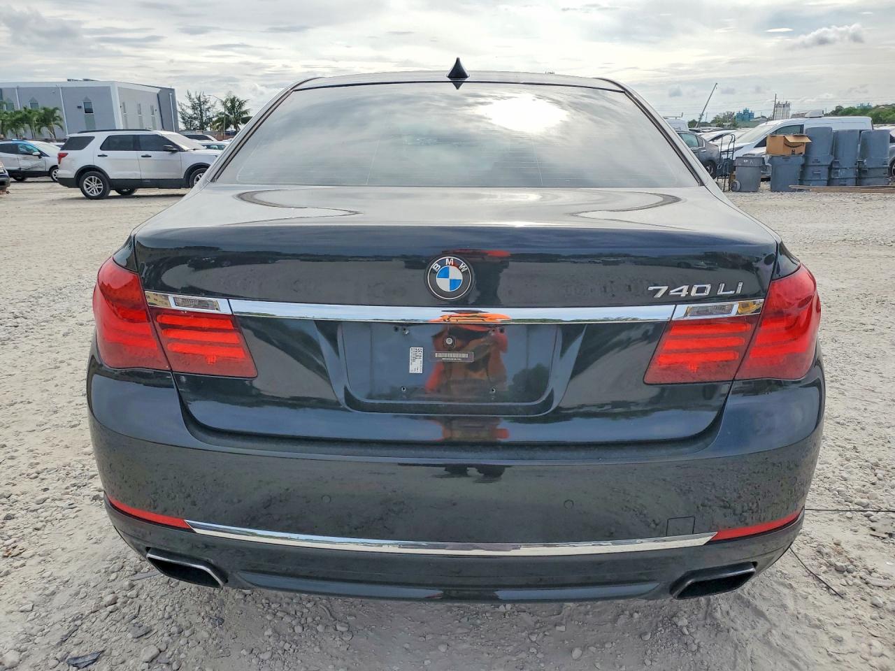 2015 Bmw 740 Li Black vin: WBAYE4C56FD947092