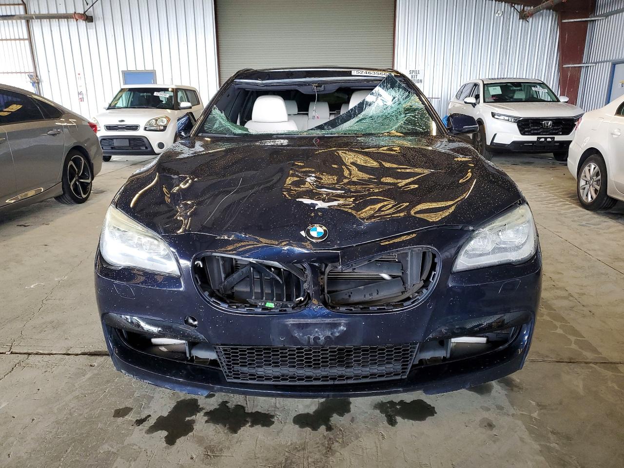 2015 Bmw 740 Li Blue vin: WBAYE4C56FD947285