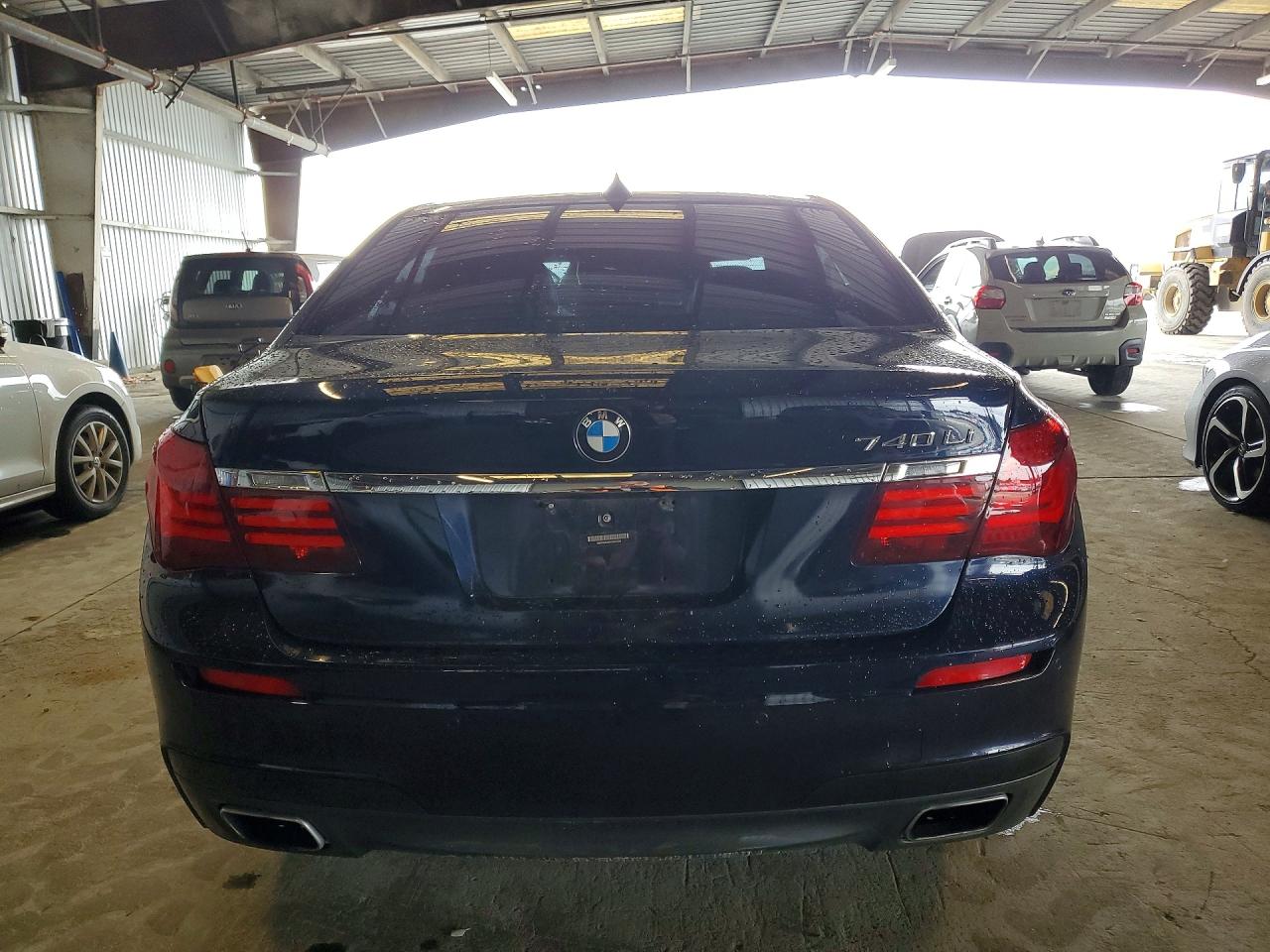 2015 Bmw 740 Li Blue vin: WBAYE4C56FD947285