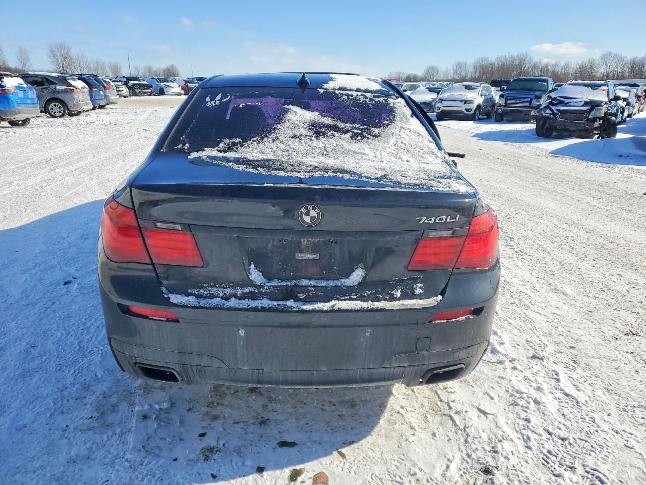 2015 Bmw 740 Li Black vin: WBAYE4C56FD947321