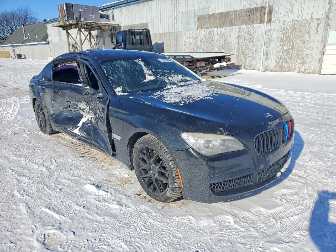 2015 Bmw 740 Li Black vin: WBAYE4C56FD947321