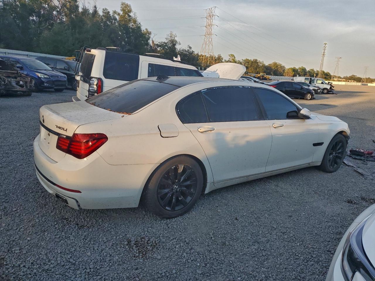 2014 Bmw 740 Li White vin: WBAYE4C57ED138327