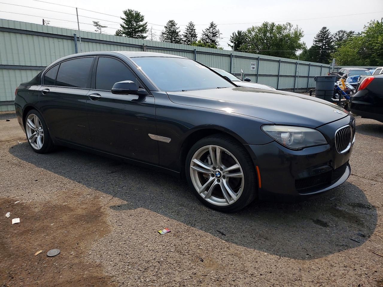 2013 Bmw 740 Li Charcoal vin: WBAYE4C58DD136987
