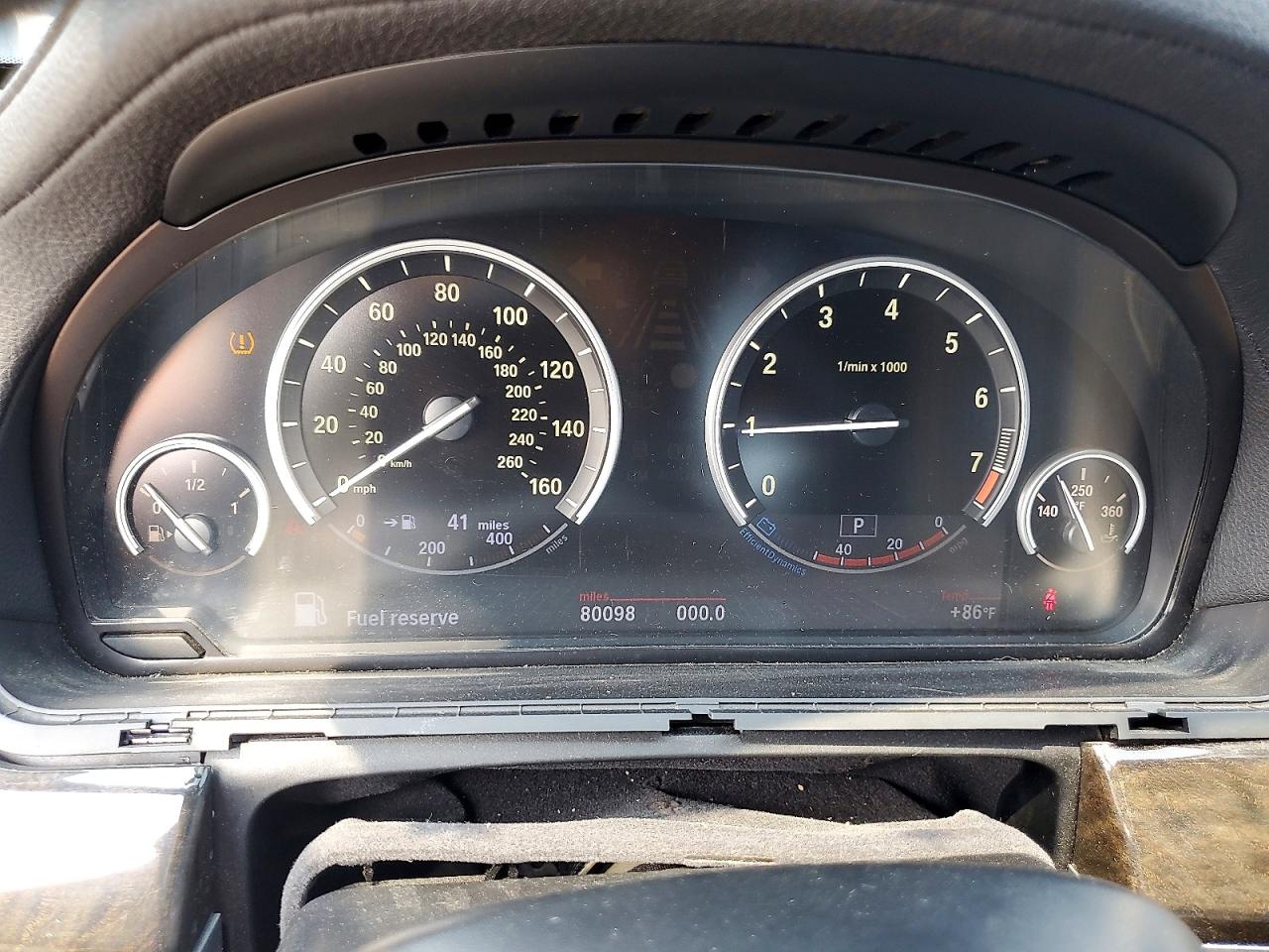 2013 Bmw 740 Li Charcoal vin: WBAYE4C58DD136987
