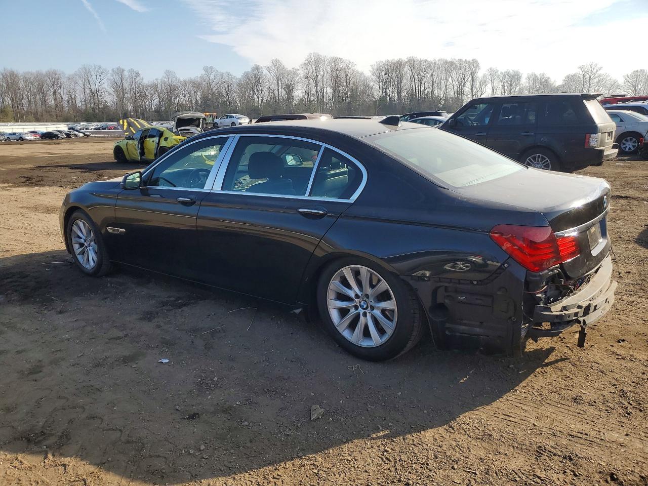 2013 Bmw 740 Li Black vin: WBAYE4C58DD137136