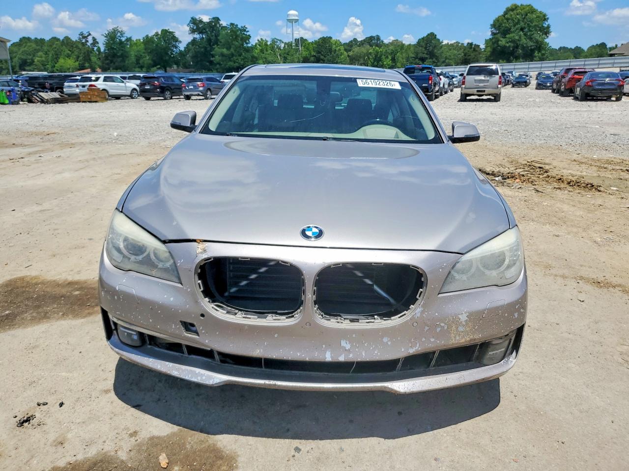 2013 Bmw 740 Li Silver vin: WBAYE4C58DDW22568
