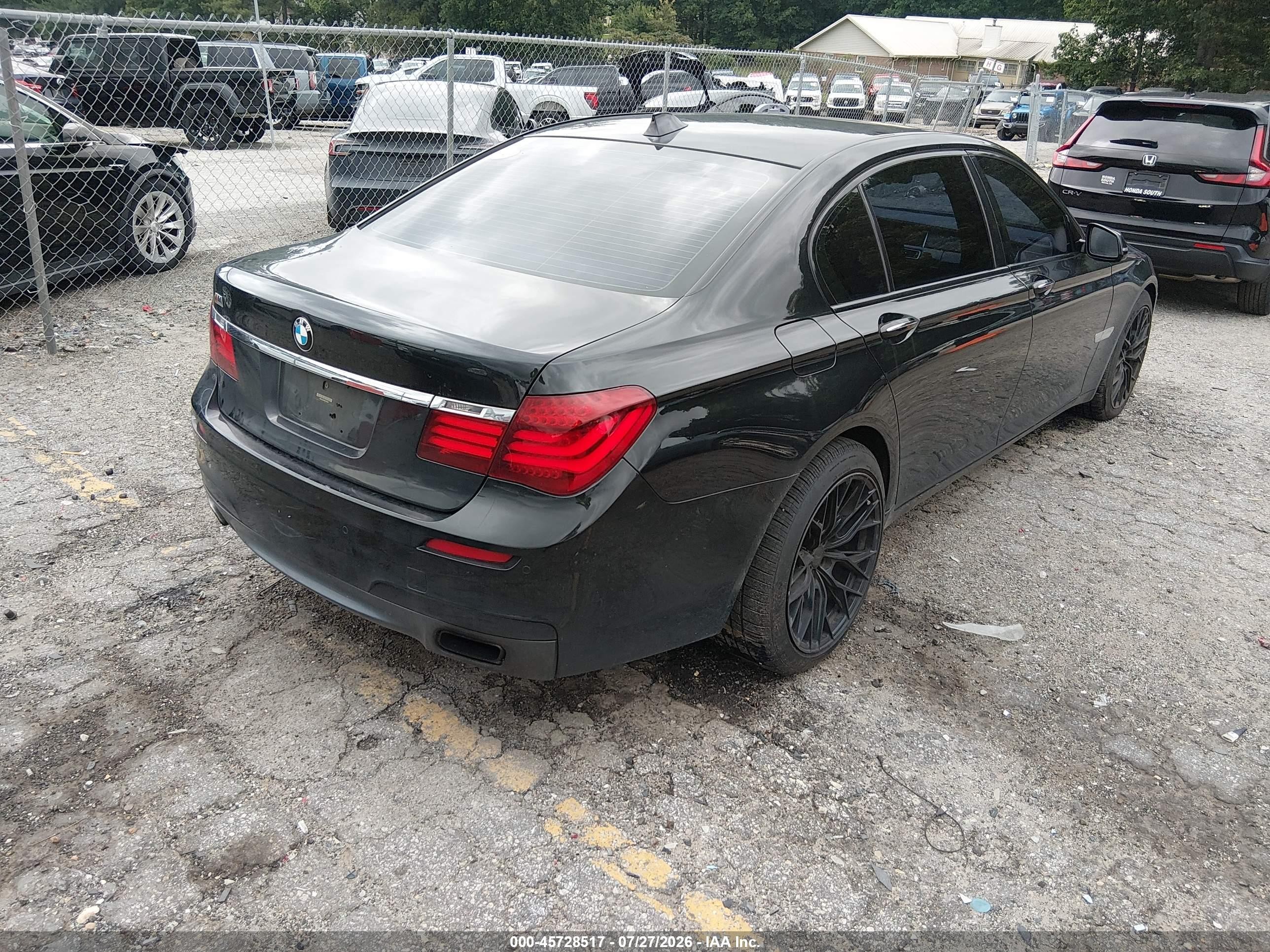 2014 Bmw 740li   Black vin: WBAYE4C58ED138062