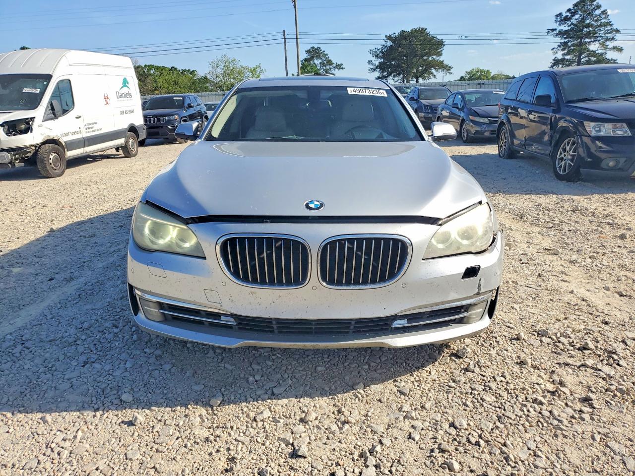 2013 Bmw 740 Li Silver vin: WBAYE4C5XDDW22992