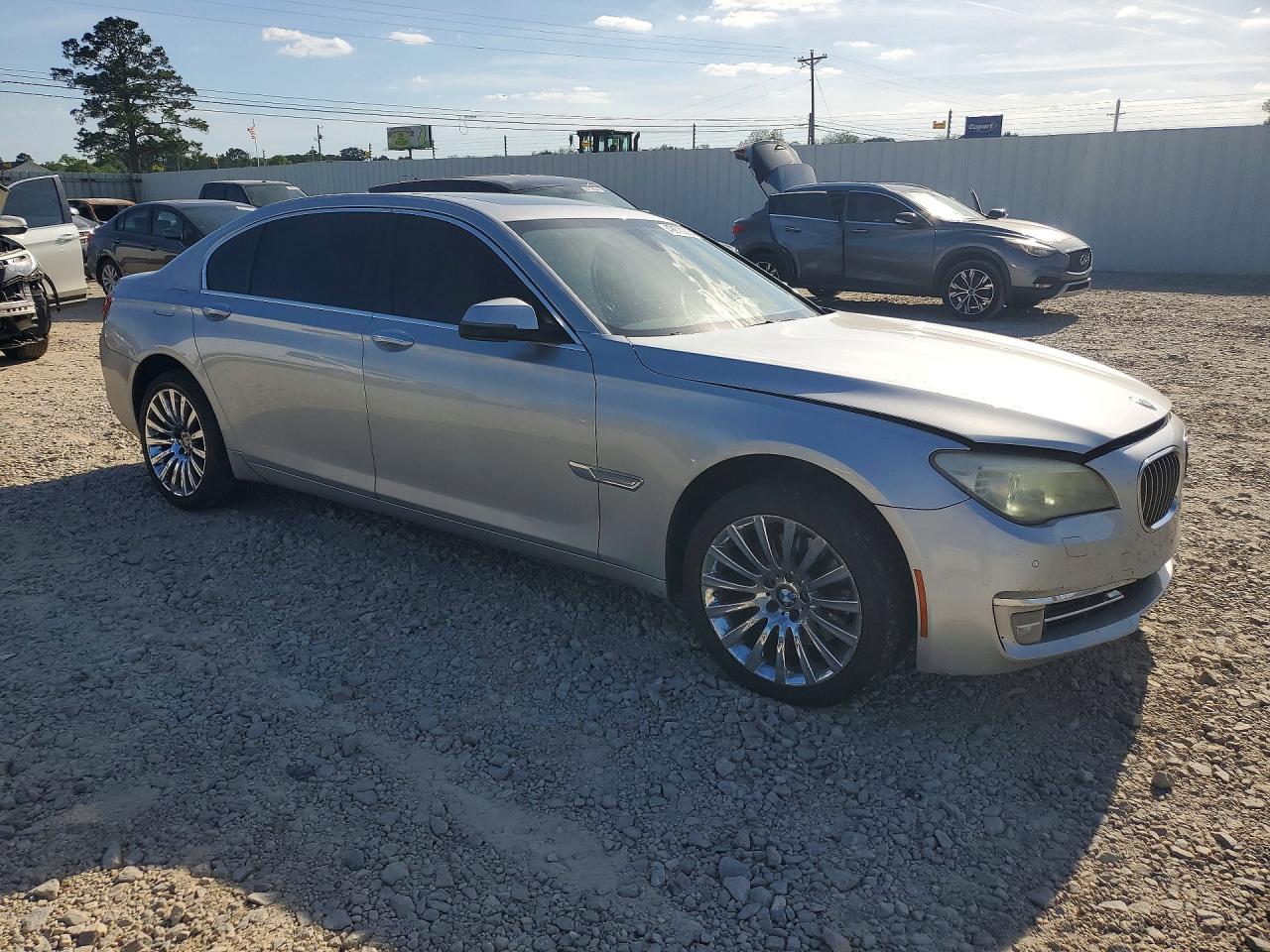 2013 Bmw 740 Li Silver vin: WBAYE4C5XDDW22992