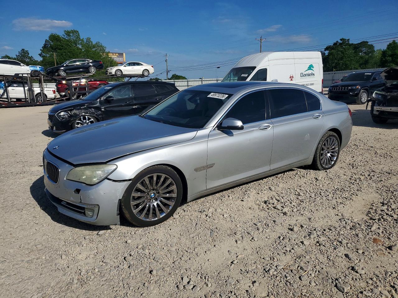2013 Bmw 740 Li Silver vin: WBAYE4C5XDDW22992