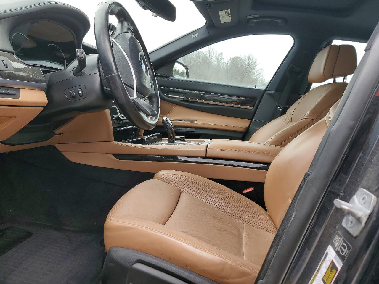 2014 Bmw 750 Li Black vin: WBAYE8C50ED135292